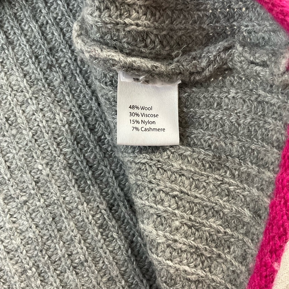 Bartolini Turtle Neck Sweater Grey Wool/Cashmere Blend Women’s Size Xsmall Italy - Picture 7 of 8